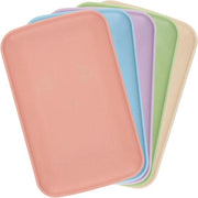 Piatti di servizio in plastica colorati - 5 pezzi - 235 x 145 x 25 cm