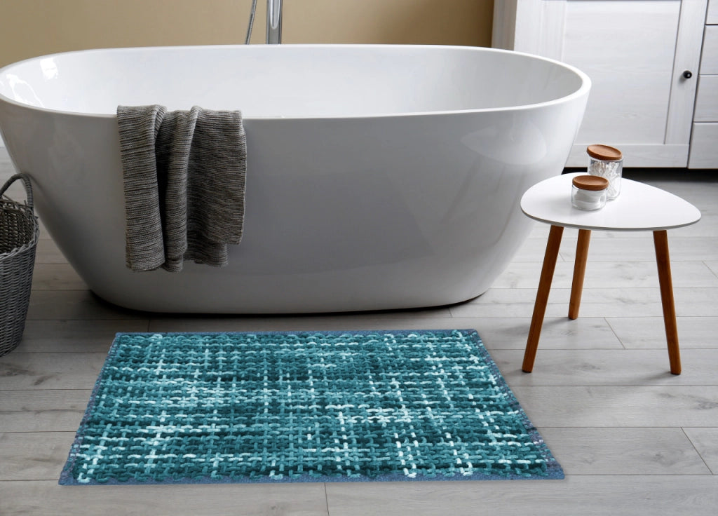 Tappeto Bagno Doccia Antiscivolo In Microfibra Super Assorbente Plot - 40x60 - Acqua