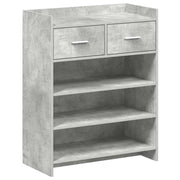 Mobile per scarpe con cassetto Grigio Cemento 73,5 x 36 x 92 cm 8011326