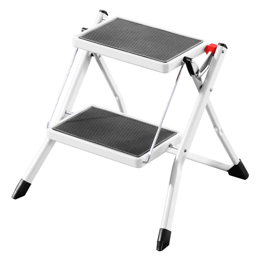 SGABELLO APRIBILE GRADINO CON TAPPETINO 'KLOSE' 2 gradini - aperto cm. 49 x 48,8 x h.44,5  - KASART