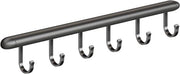 Raccoglitore per cucina con ganci, accessori per cucina con grucce scorrevoli, fissaggio alla parete, raccoglitore per stoviglie per padelle, cucchiai e cazzamorti (30 cm)