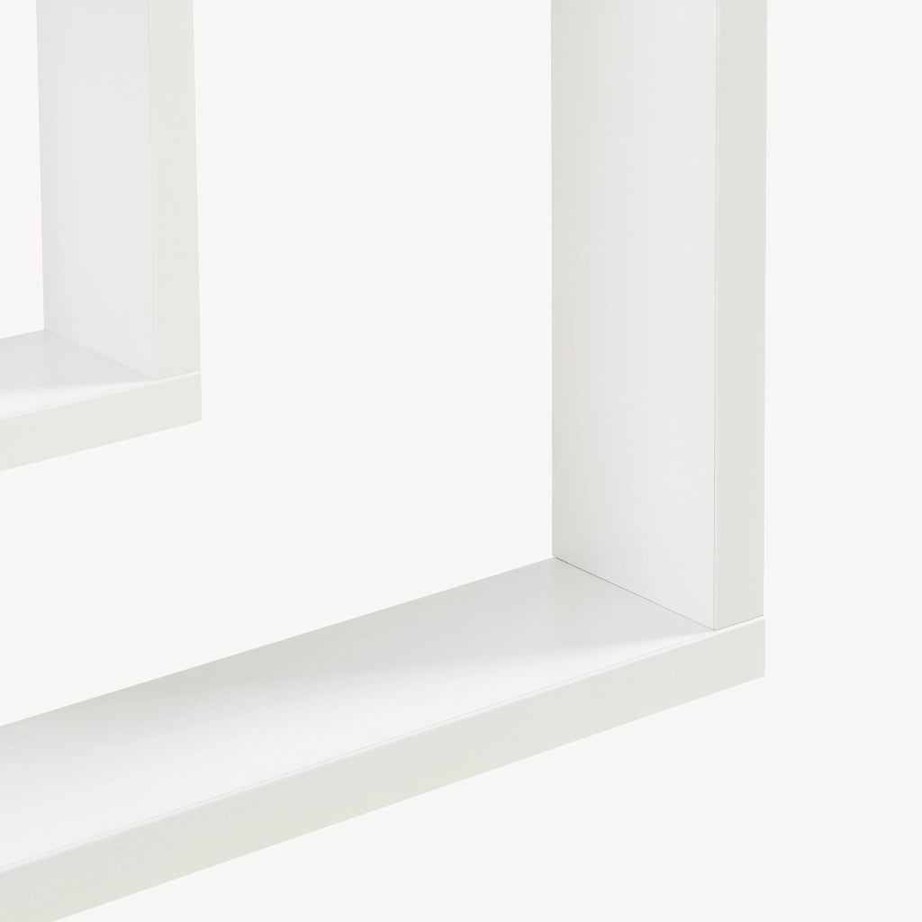 Tavolino da Divano Thyholm Scaffale Basso Multifunzionale 55x30x30 Bianco [en.casa]