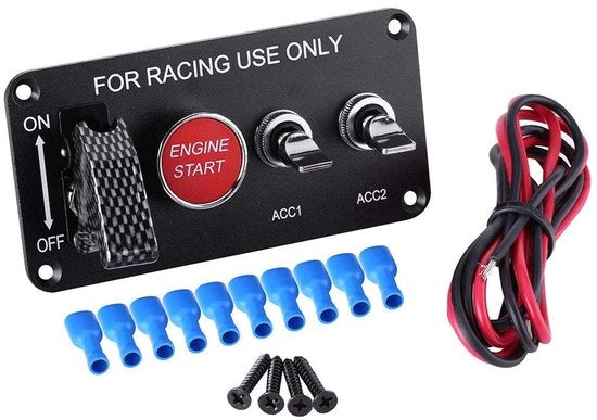 Pannello di Accensione Auto - Pannello di Regolazione delle Prestazioni - Montaggio Universale - Garanzia di Qualità - Regolazione Professionale - Garanzia di Sostituzione - Interruttore di Accensione