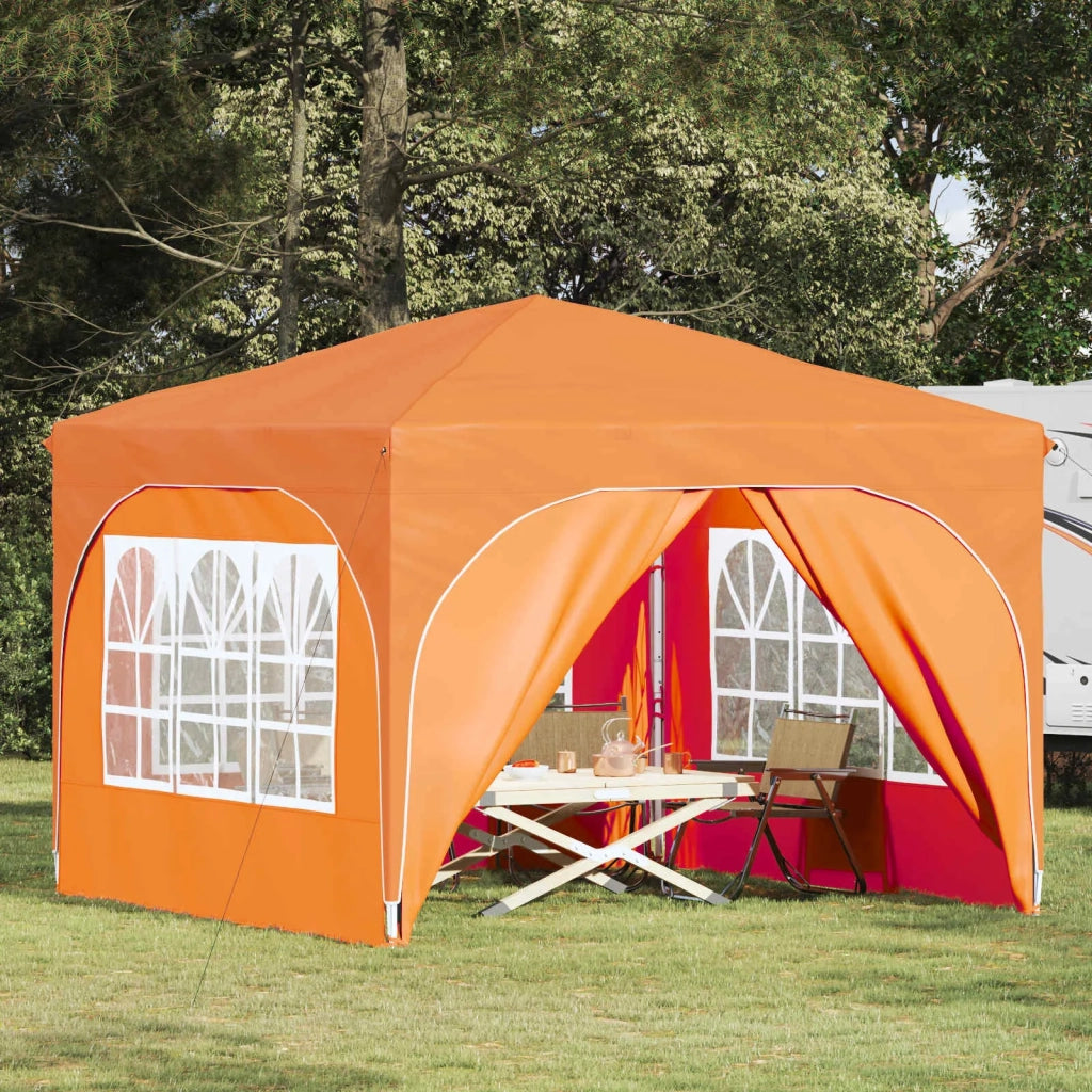 Tenda per feste a pop-up-Gazebo 290 x 290 x 245 cm Arancione 651206
