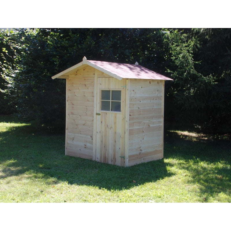 Casetta da giardino in legno da esterno con Pavimento, perline spessore 16mm  mod. C120 - 100001