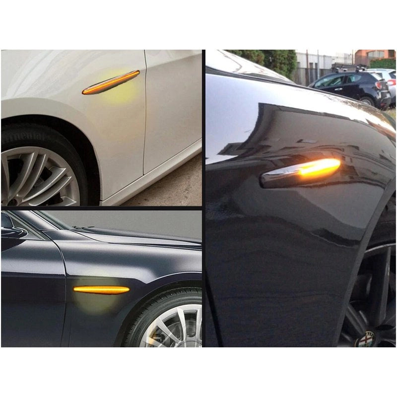 Kit Freccia Laterale a Led Side Marker Dinamica Lente Fume Alfa Romeo 159 Brera OEM 60691106