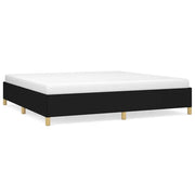 Letto matrimoniale | Letto per adulti | Giroletto senza Materasso Nero 200x200 cm in Tessuto