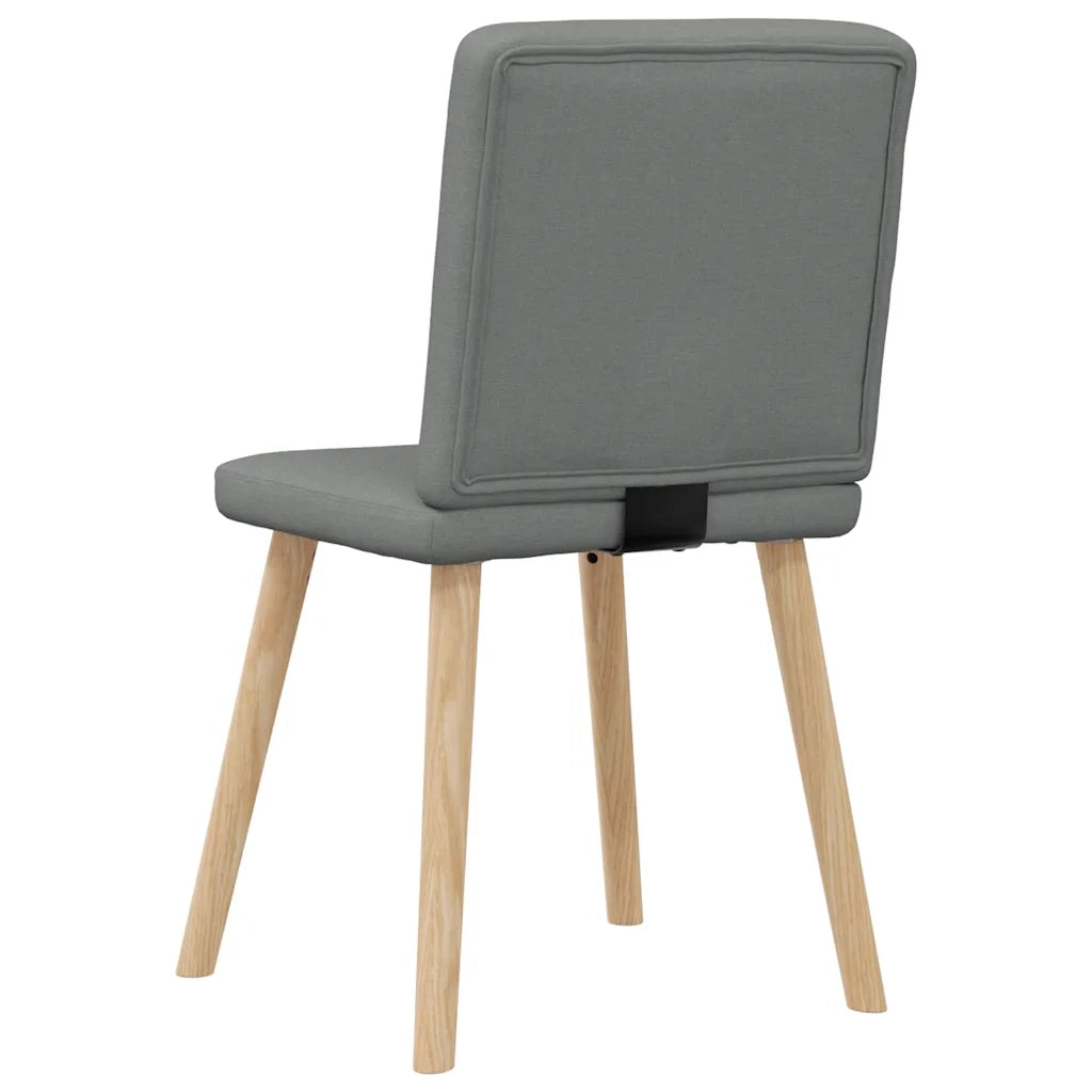 Sedie da Pranzo 6 pz Grigio Scuro in Tessuto 3315568