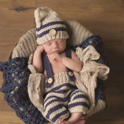 Set di accessori per la fotografia dei neonati - 2 pezzi di outfit per fotoshoot - abito e cappello per bambini