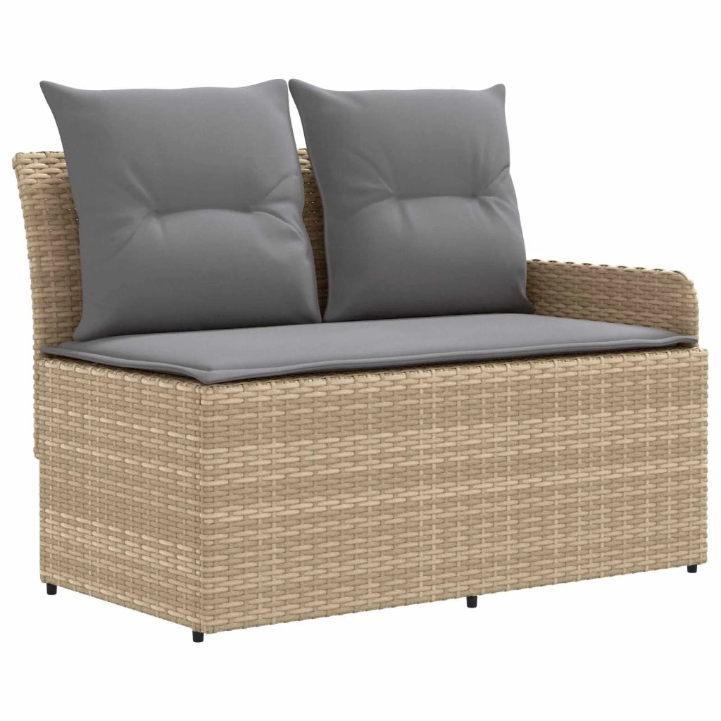 Set di Mobili 7 pz Beige e Grigio Chiaro Rattan in PE 3422191