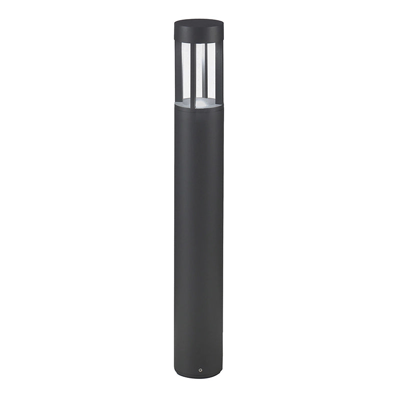 Lampada da Terra HANG Bollard Antracite LED 7W 360° IP65 3000K CRI90 - Rossini Group, Illuminazione da Giardino a Luce Diffusa