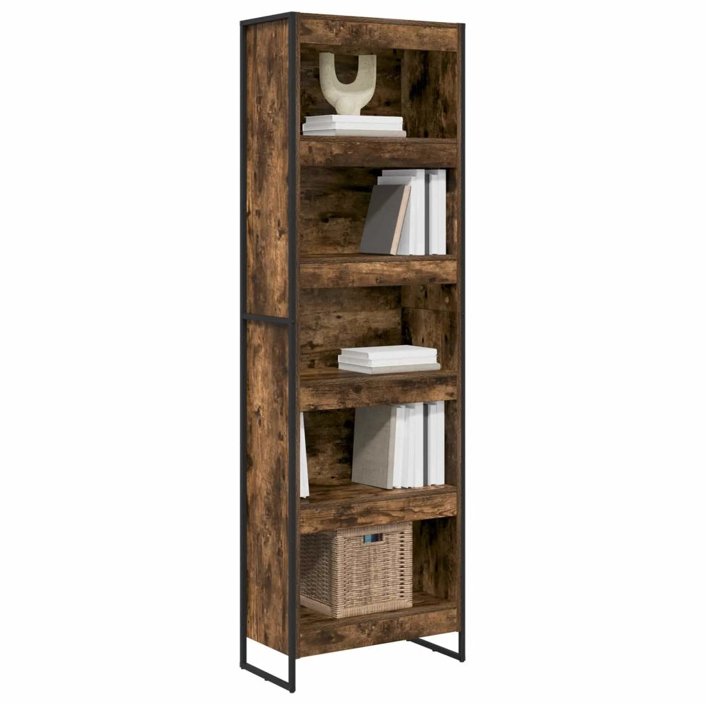Armadio per Libri 2 pcs Quercia Fumosa 60 x 30 x 189,5 cm 3403000