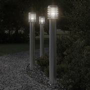 Lampada da Terra per Esterni Presa Argento 110 cm in Acciaio 4006375