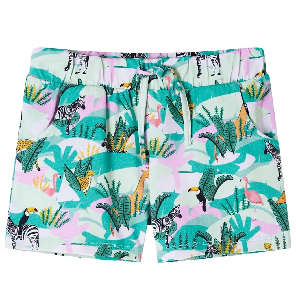 Pantaloncini per Bambini con Coulisse Menta Chiaro 92cod mxl 85207