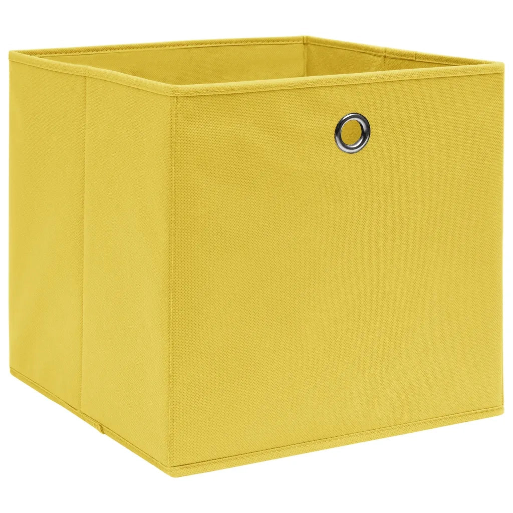 325225 Storage Boxes 10 pz Non-woven Fabric 28x28x28 cm Yellow CFW8145803
