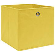 325225 Storage Boxes 10 pz Non-woven Fabric 28x28x28 cm Yellow CFW8145803