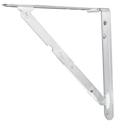 REGGIMENSOLA PIEGHEVOLE - ACCIAIO VERNICIATO BIANCO MM 400X400- 2 pezzi