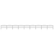 Recinto Giardino Punta a Lancia (1,25-1,5)x15,3 m Acciaio Nero cod mxl 12102