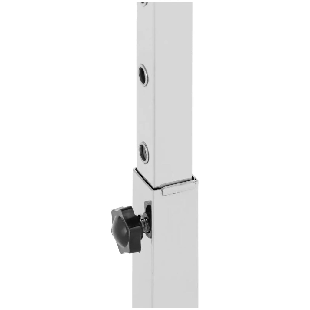 Tavolo Mayo con gamba laterale 60 x 40 cm altezza regolabile acciaio inox grigio 14_0010006