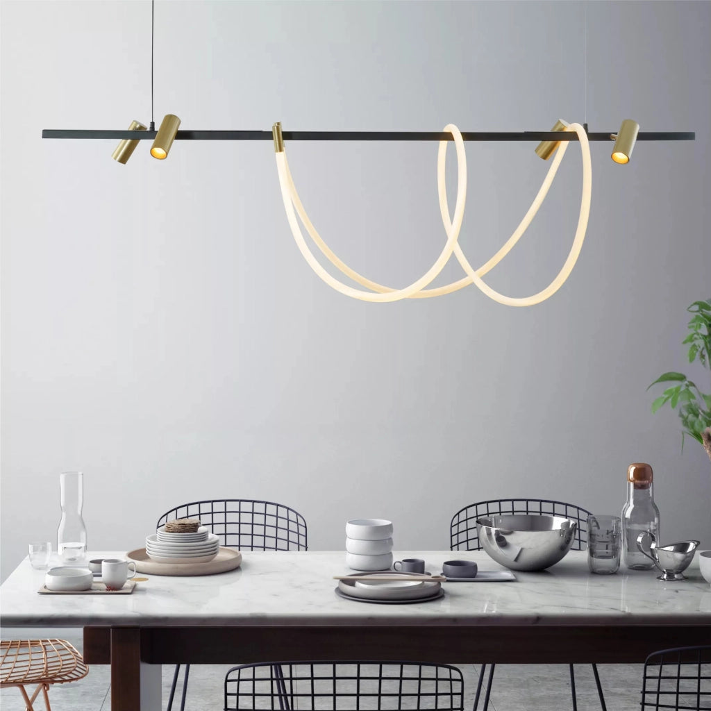 Lampada a sospensione BALBO nera LED 60W CCT Zuma Line