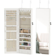 Armadio Specchio con Luci LED ¨C zephmum ¨C Bianco 60x50x15