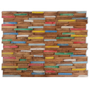 Pannelli per Pareti 10 pz 1,03 mÂ² in Legno Massello di Teakcod mxl 120991