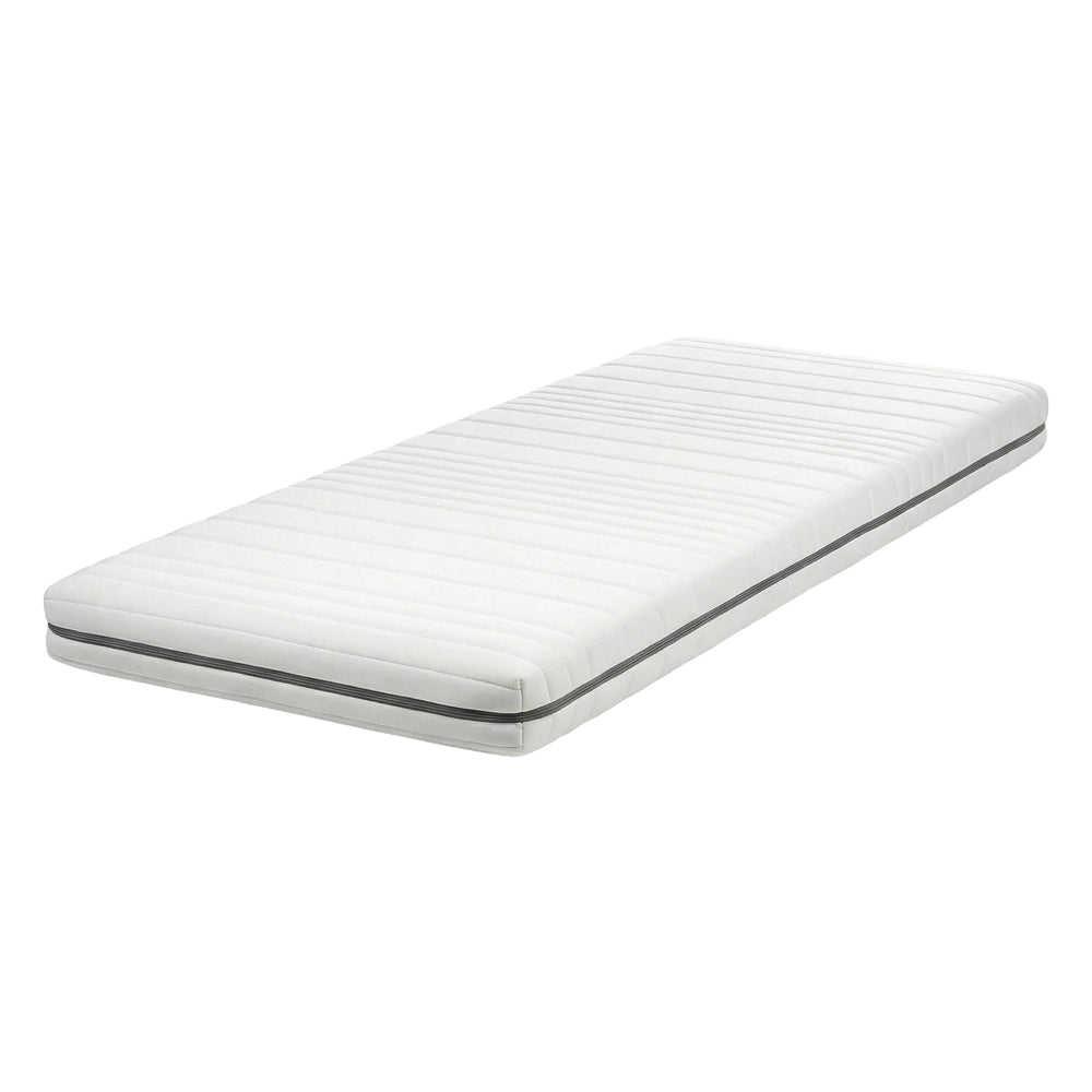 Materasso in schiuma bianco 80 x 200 cm Tessuto poliestere sfoderabile con cerniera EU Misura singola Medium Firm H2