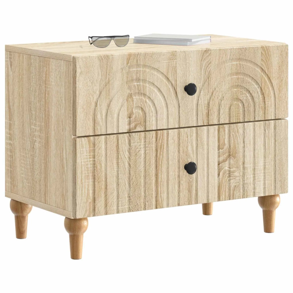 Armadio da Notte con cassetto Rovere Sonoma 62 x 34,5 x 48 cm 894087