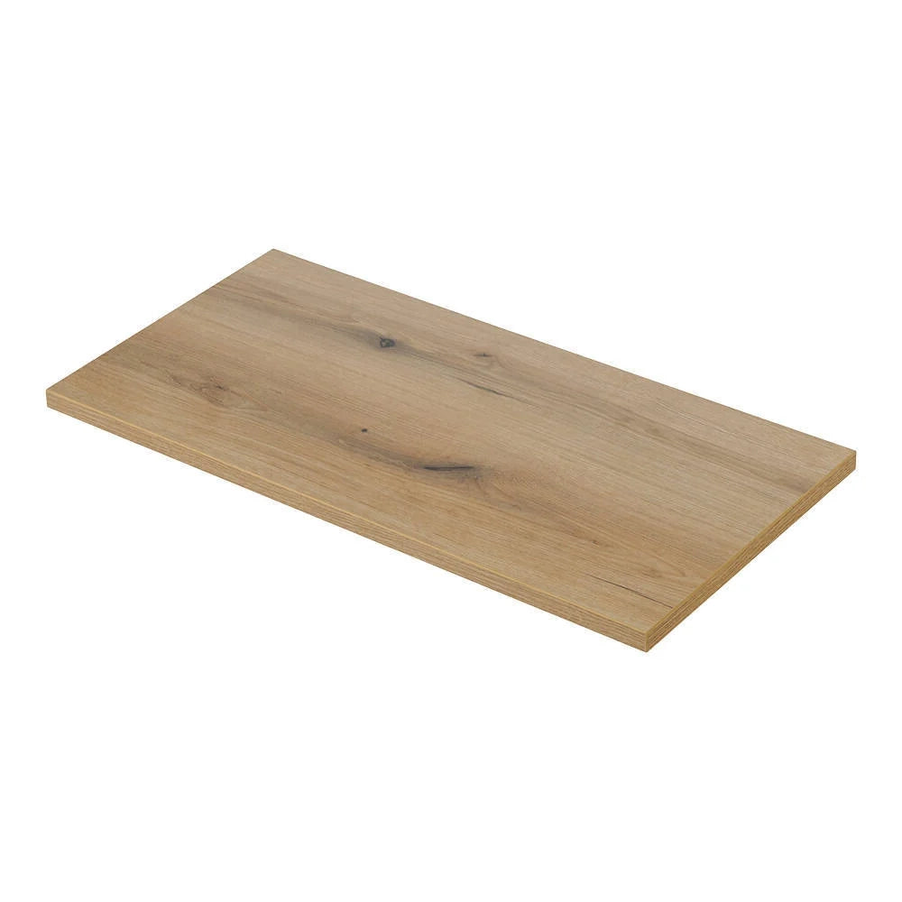 Set mobili da bagno contenitore con specchio effetto rovere 03_0009425