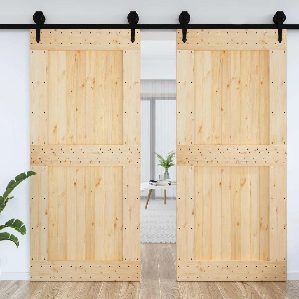 Porta NARVIK Naturale 100 x 210 cm Legno di pino solido