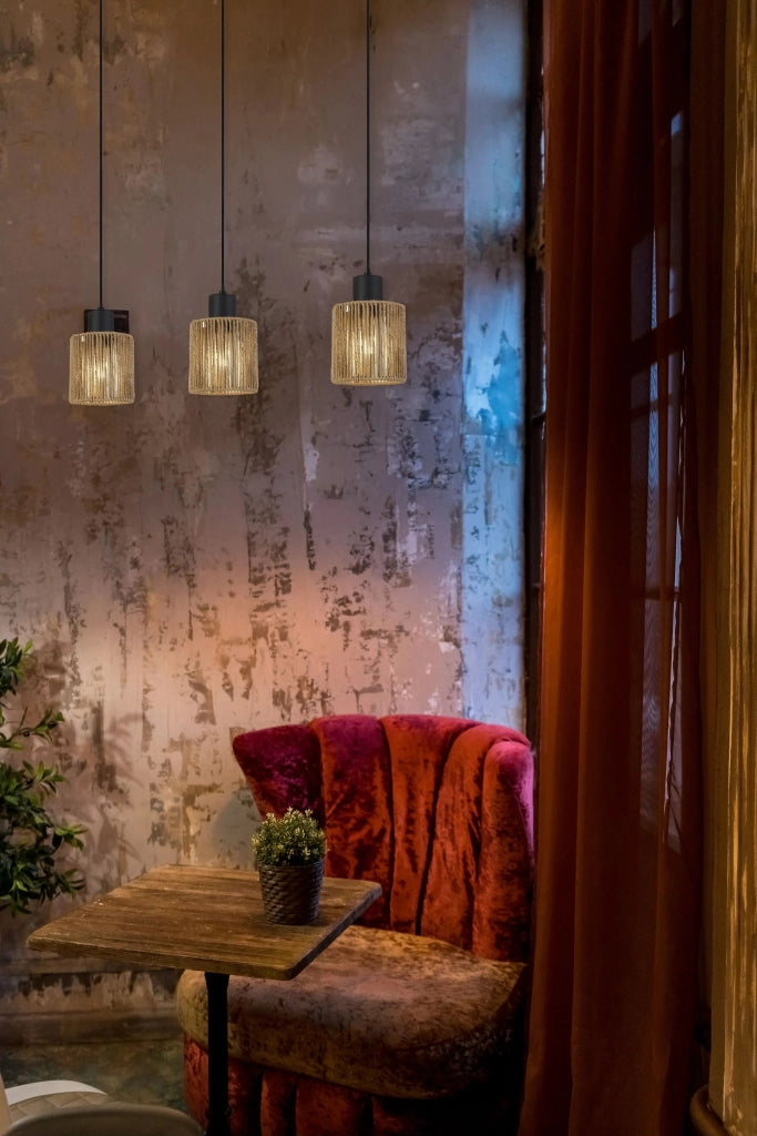 Lampada APP1821-3CP Nature Black