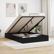 Letto ottomano con archiviazione Rovere Nero 193 x 140 x 25 cm 3409270