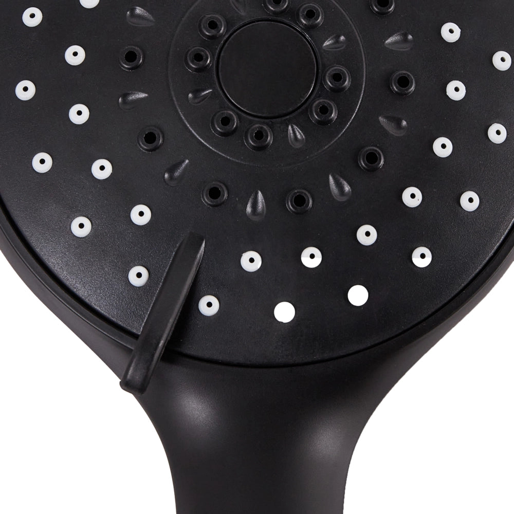 Set doccia con tubo flessibile 3 modalità di spruzzo Metallo nero stile moderno
