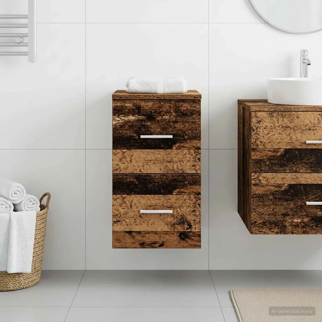 Armadio Bagno In-between Rovere Artigianale 30 x 44,5 x 50 cm 890381