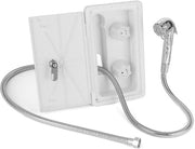 Set di doccia per camper - Buitendouche - Slang metallica 1,5 m - Acqua calda e fredda - Inclusa testa di doccia - Adatto per camper