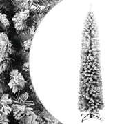 Albero di Natale Artificiale Sottile con Neve Verde 180 cm PVC cod mxl 19656