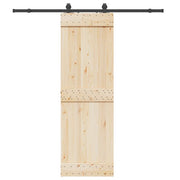 vidaXL Kit di Binari per Porte Scorrevoli 200 cm Acciaio Nero