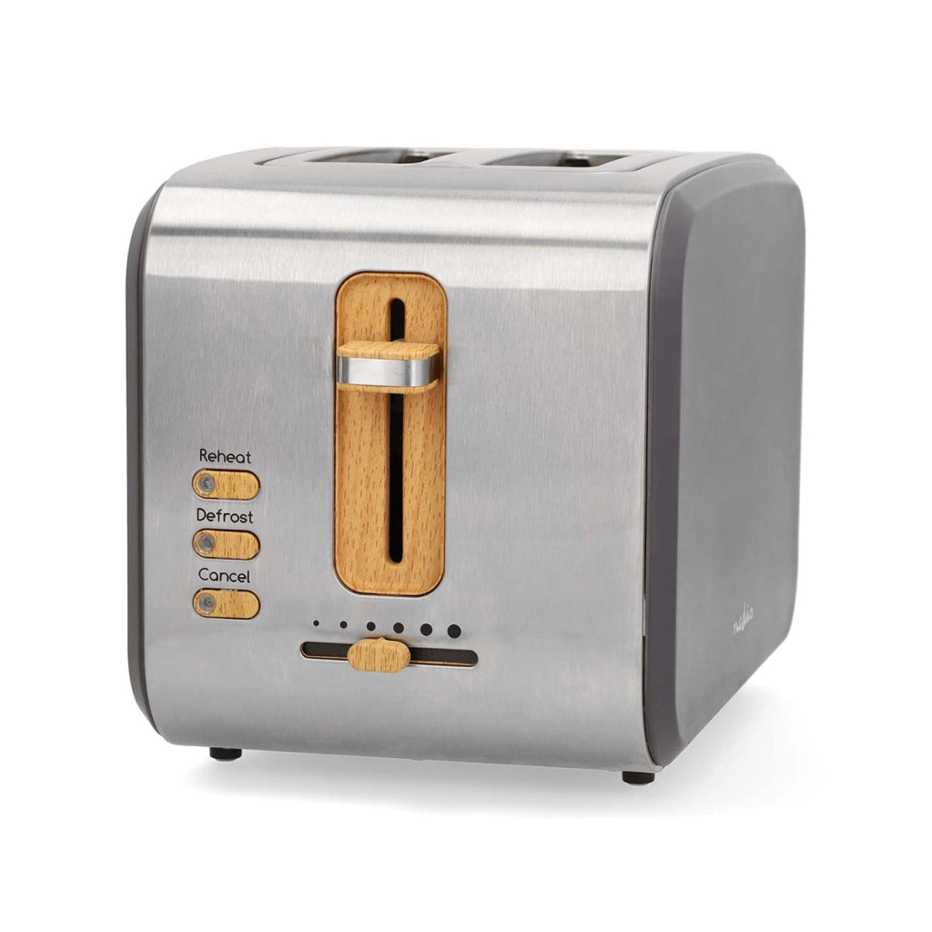 Tostapane con 6 livelli di tostatura 900W Argento Nedis
