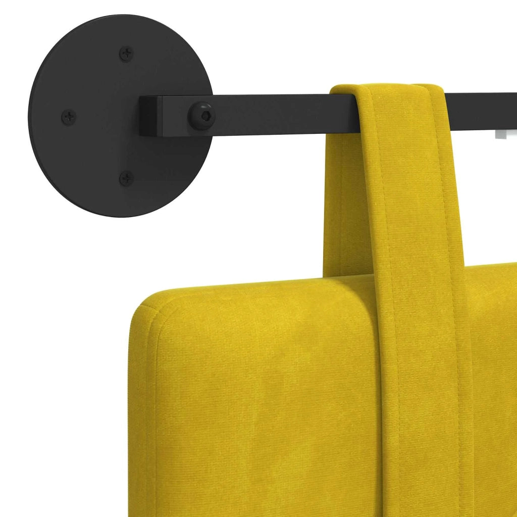 Testiera sospesa Con luce LED Giallo Velluto