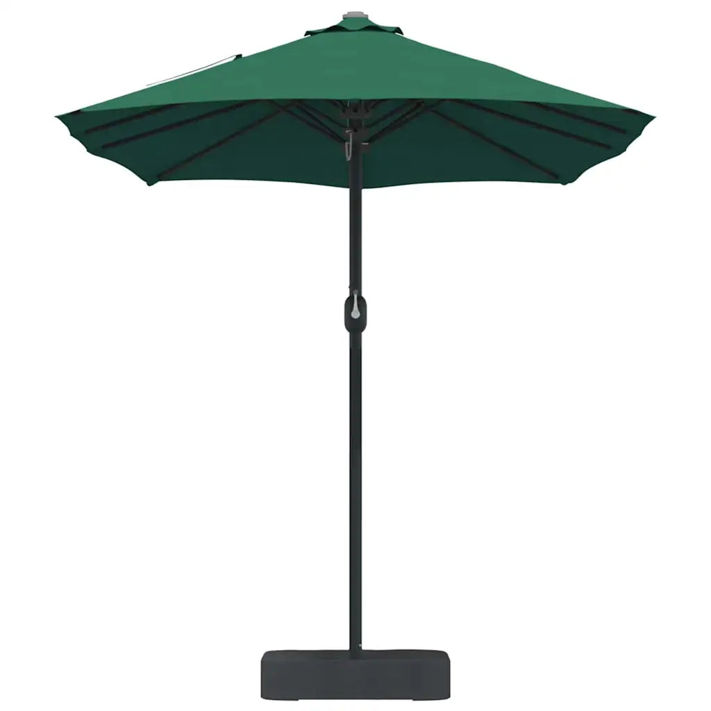 vidaXL Ombrello da giardino Verde 385 x 209 x 244 cm Tessuto