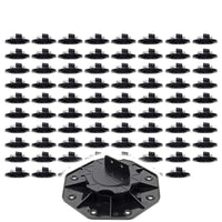 Set 80 supporti per pavimenti galleggianti, Altezza regolabile 18-25mm Max 2700 kg, Piedini per Decking