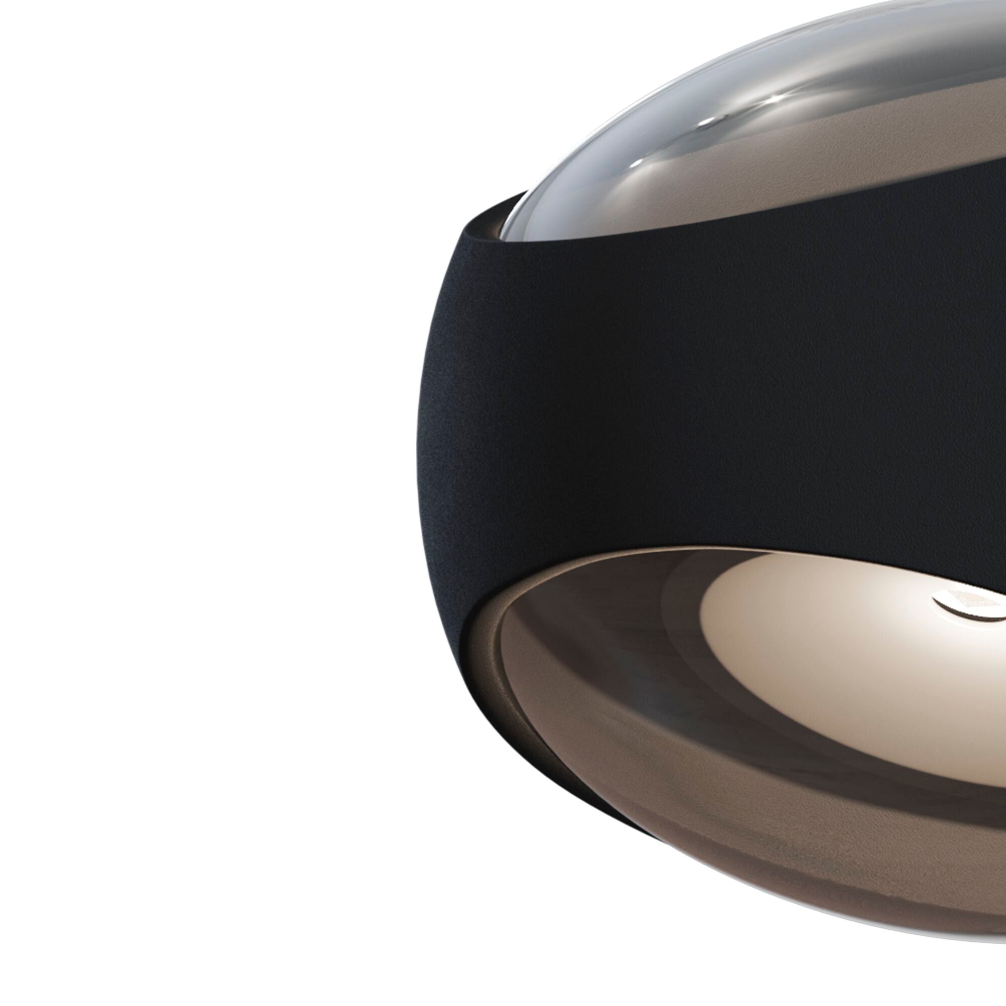 Lampada da parete Outdoor in Alluminio Stream Nero