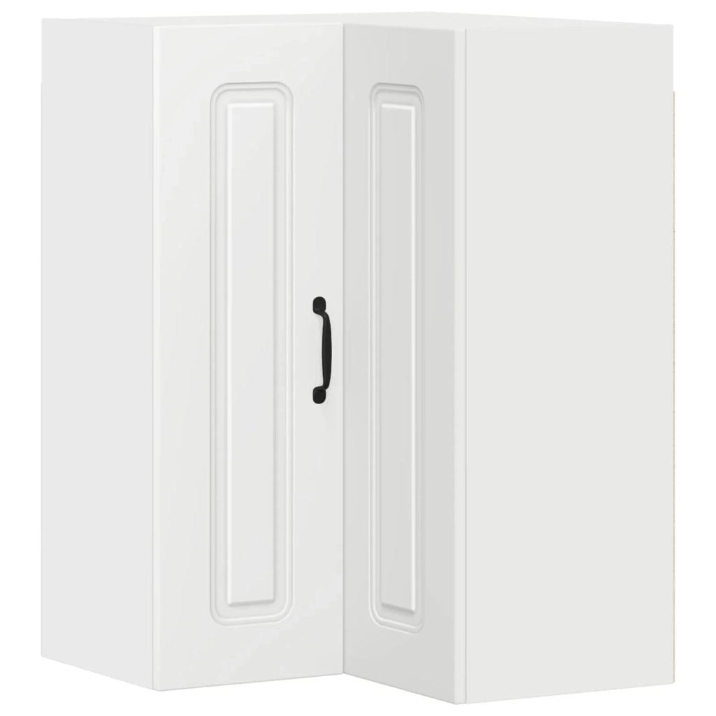 Mobile da cucina moderno in legno composito 57 x 57 x 80 cm ampio spazio contenitivo minimalista bianco 02_0053753