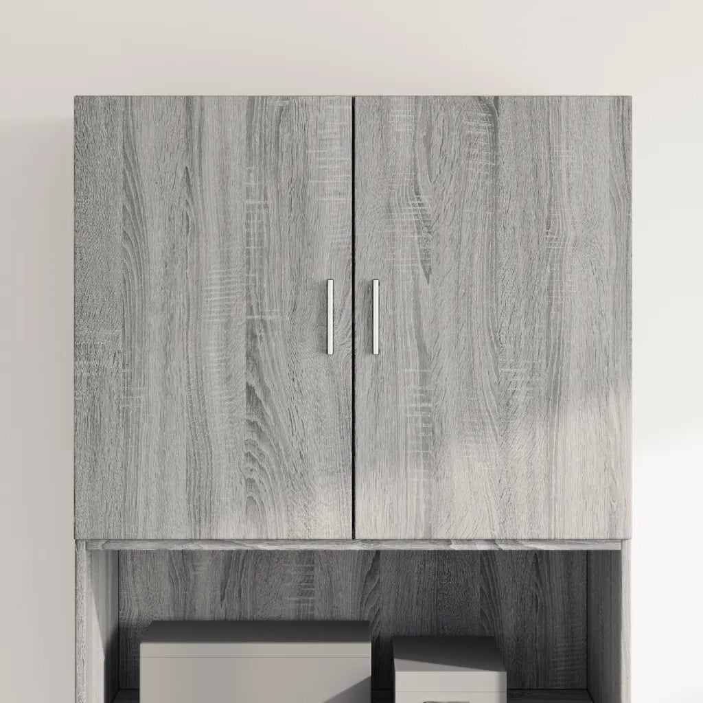 Armadietto a Muro | Mobile a Parete Grigio Sonoma 80x42,5x64cm in Legno Multistrato