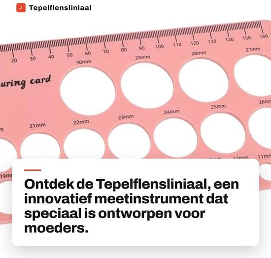 Strumento di misurazione per la mammella a nastro flexibile 1,5 m - materiale siliconico - a nastro - prevenzione del dolore - facile da utilizzare - nastro morbido - nastro di misurazione per la mammella