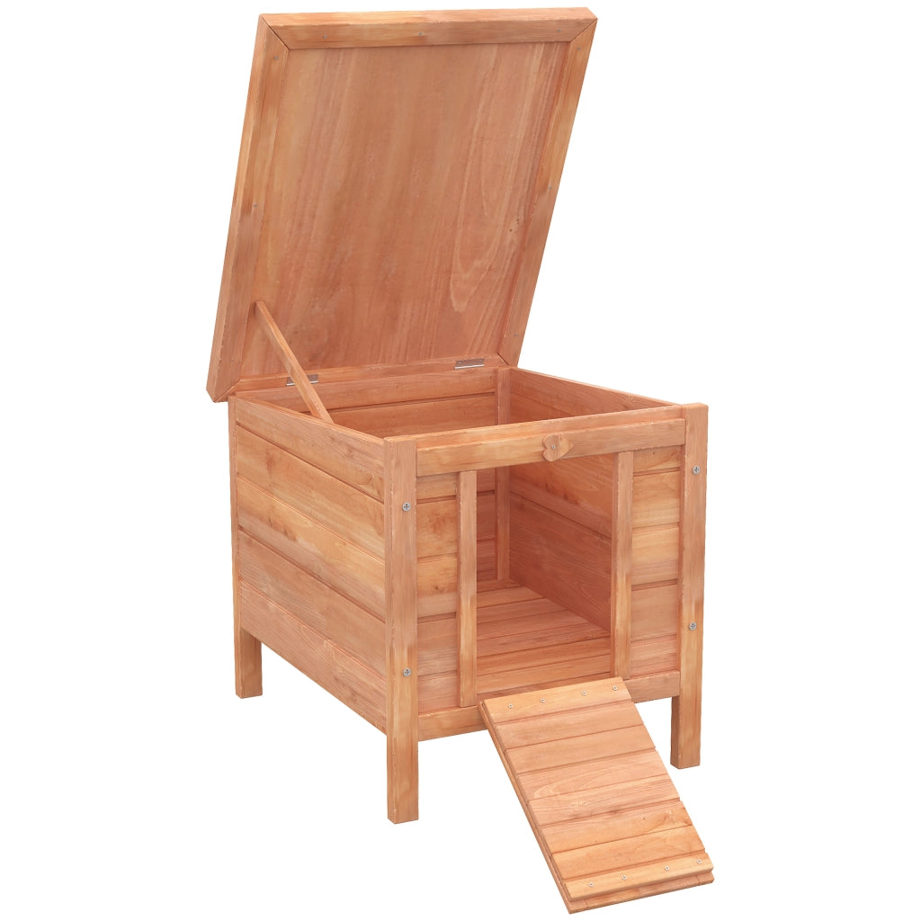 Cage per conigli in legno di abete con tetto apribile ¨C zephmum ¨C verde