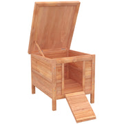 Cage per conigli in legno di abete con tetto apribile ¨C zephmum ¨C verde