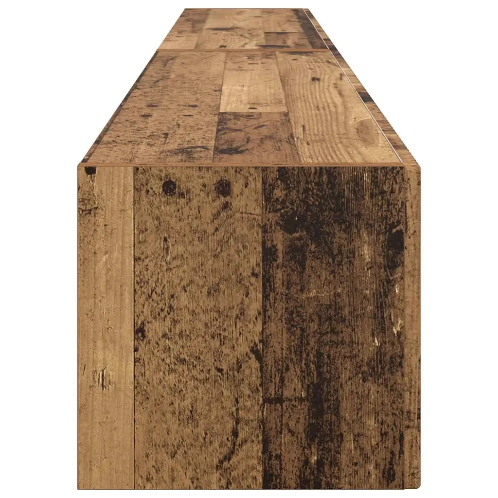 Mobile TV da parete 2 pz-Set di 2 Mobile TV a Muro-Credenza TV Legno vecchio 60 x 31 x 29.5 cm 664965