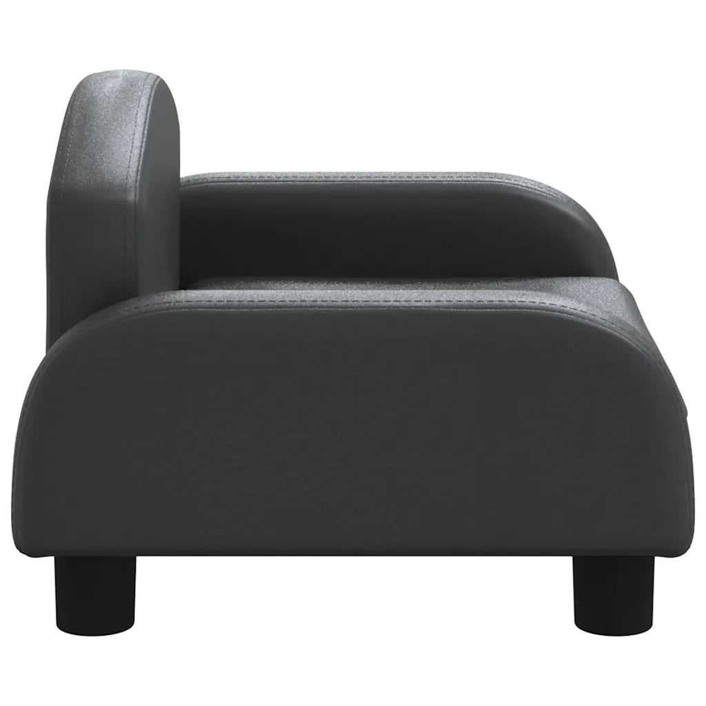 Lettino per Cani Nero 50x40x30 cm in Similpelle 171976