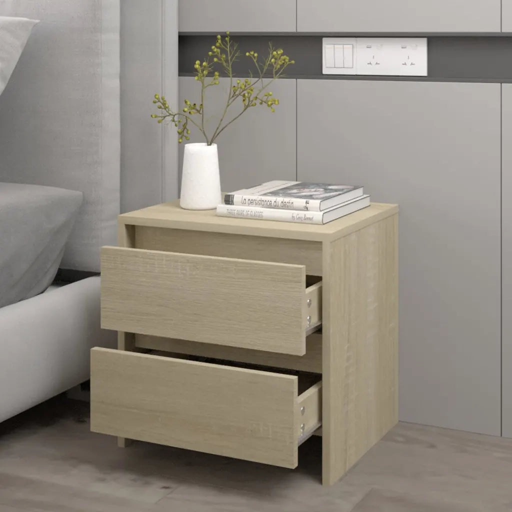 Comodino | Armadio da Notte | Mobiletto da notte Rovere Sonoma 45x34,5x44,5 cm in Truciolato